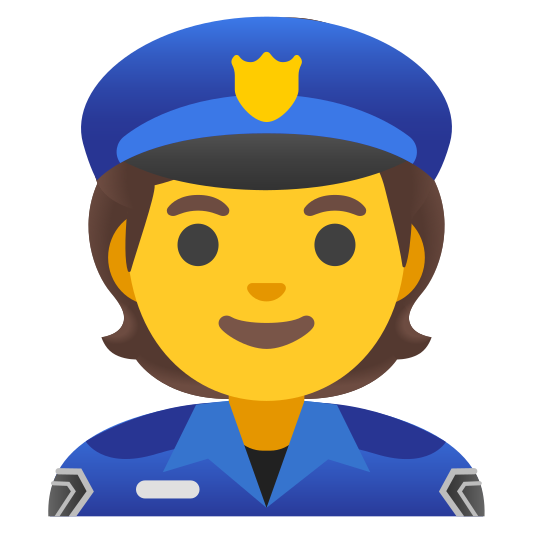 The police officer emoji.