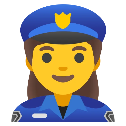 The woman police officer emoji.