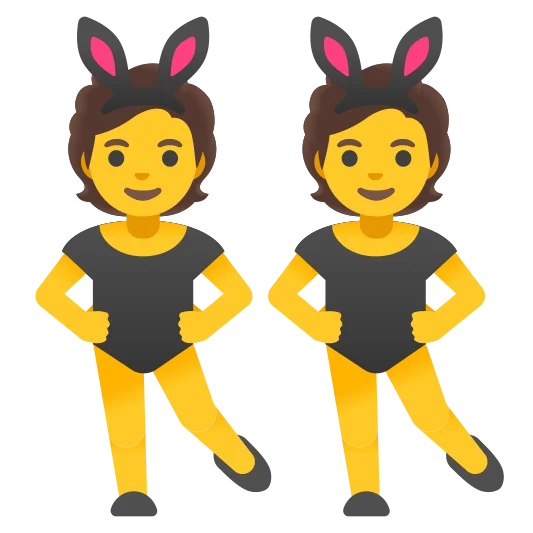 The people with bunny ears emoji.
