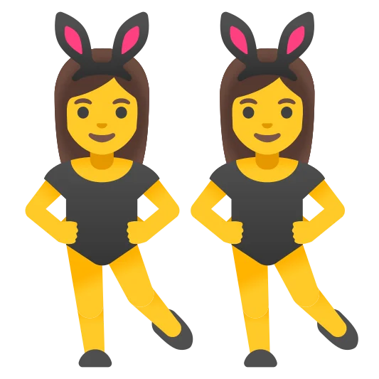 The women with bunny ears emoji.