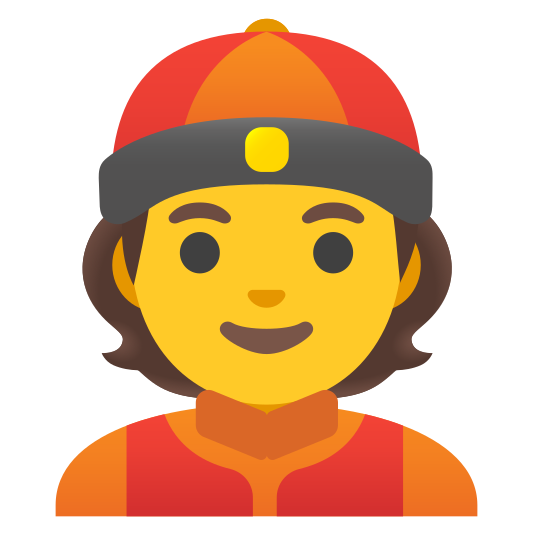 The person with skullcap emoji.
