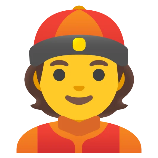 The person with skullcap emoji.