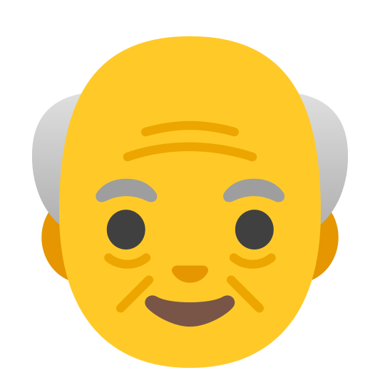The old man emoji.