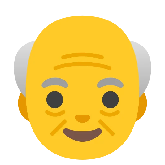 The old man emoji.