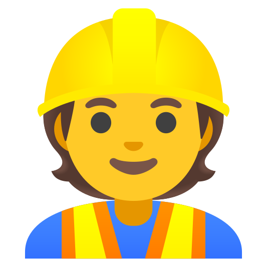 The construction worker emoji.