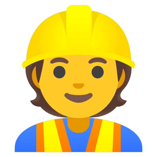 The construction worker emoji.