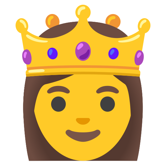 The princess emoji.