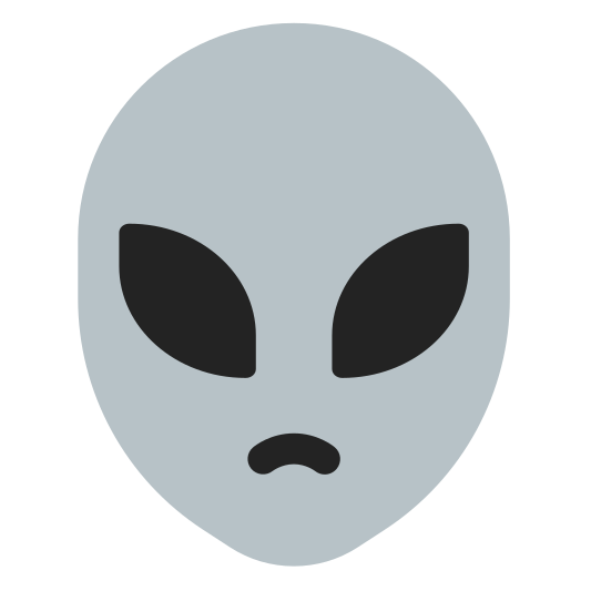 The alien emoji.