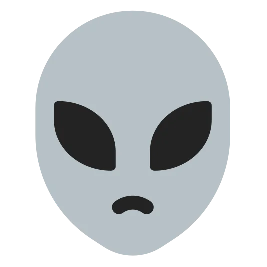 The alien emoji.