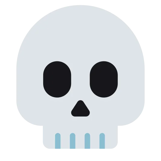 The skull emoji.