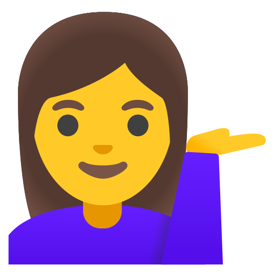 The woman tipping hand emoji.