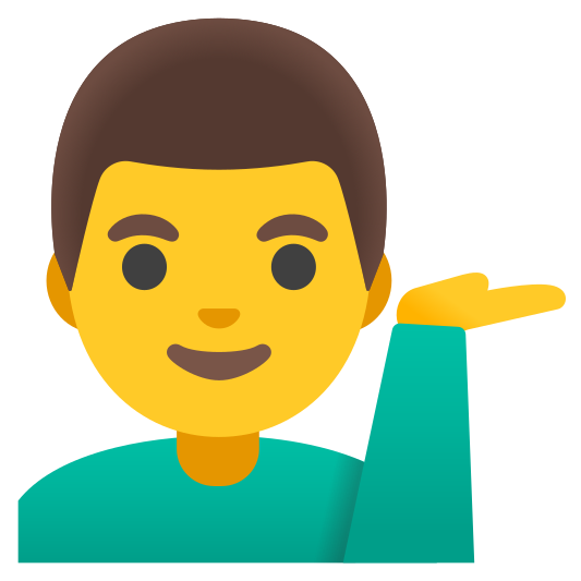 The man tipping hand emoji.