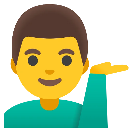 The man tipping hand emoji.