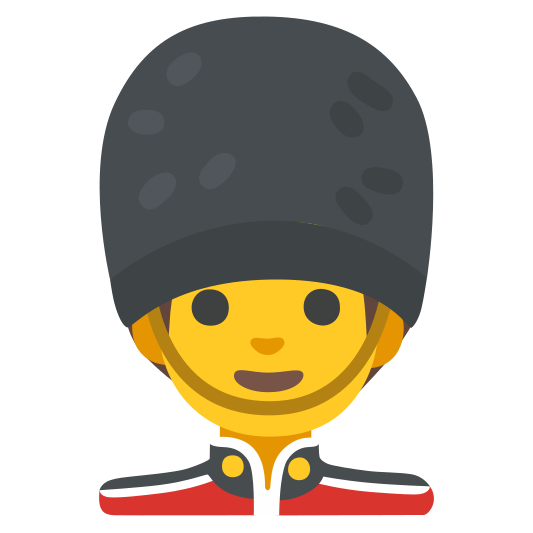 The man guard emoji.