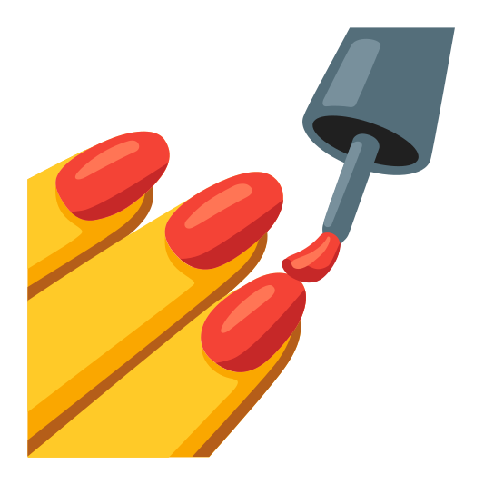 The nail polish emoji.