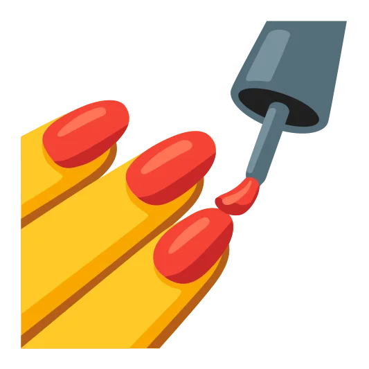 The nail polish emoji.