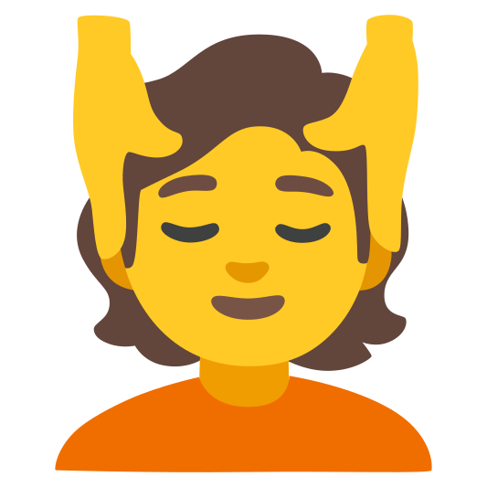 The person getting massage emoji.