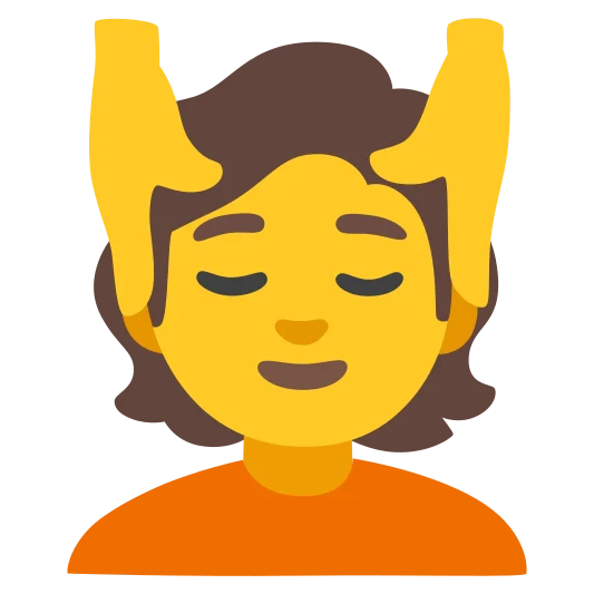 The person getting massage emoji.
