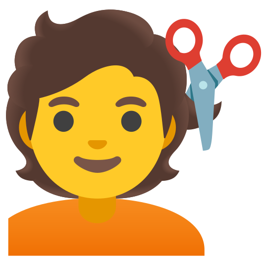 The person getting haircut emoji.
