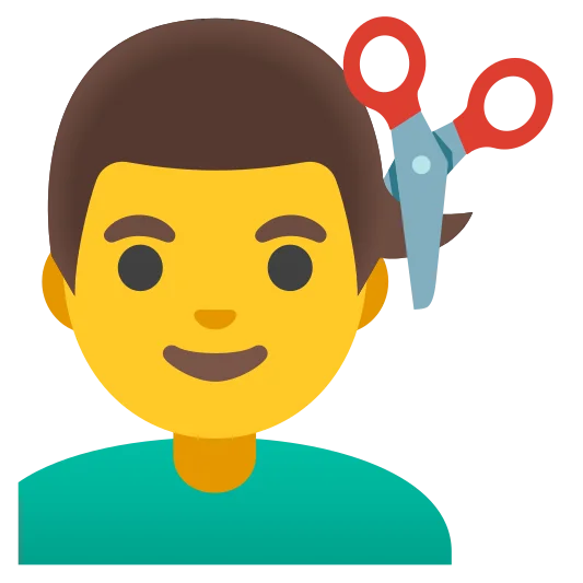 The man getting haircut emoji.