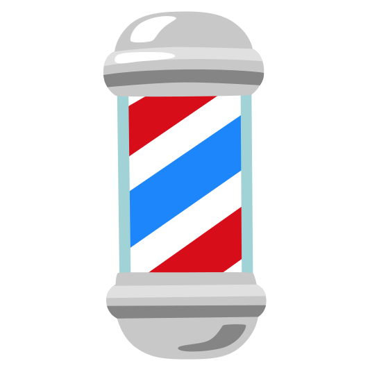 The barber pole emoji.