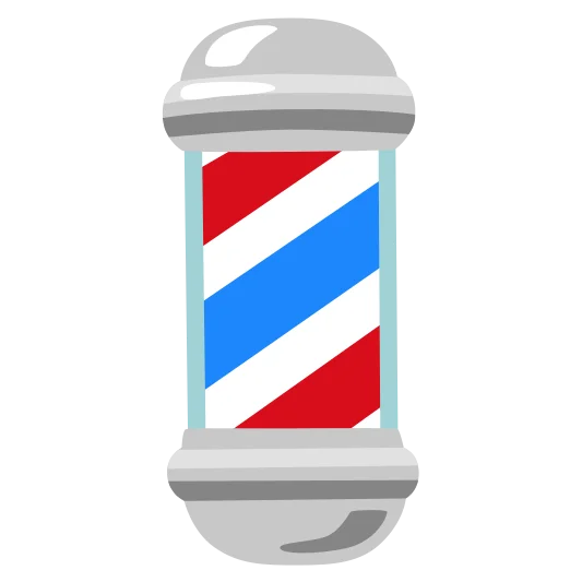 The barber pole emoji.