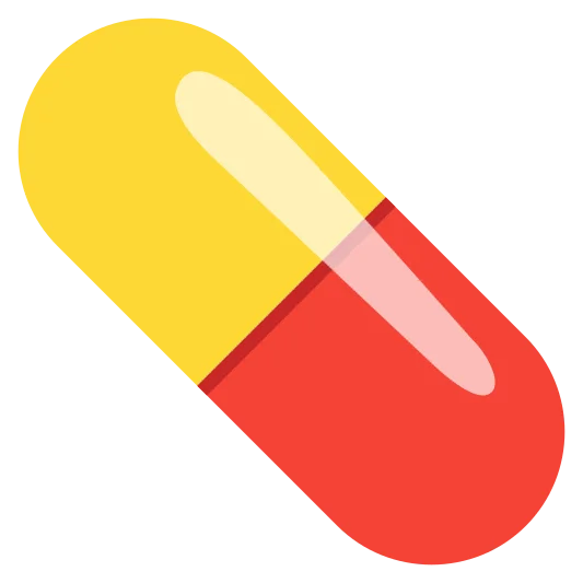 The pill emoji.