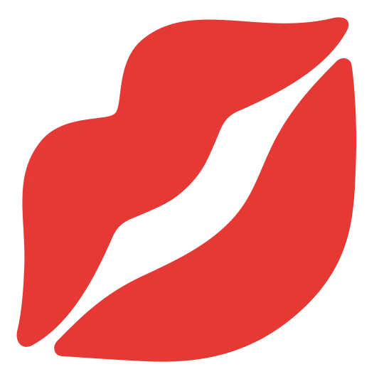 The kiss mark emoji.
