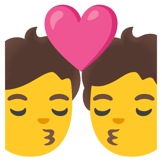 The kiss emoji.