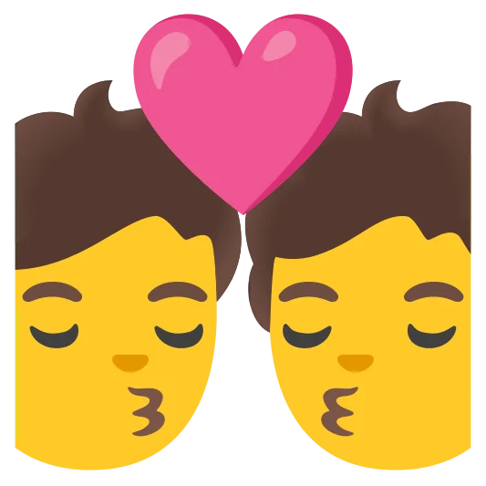 The kiss emoji.