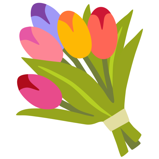The bouquet emoji.
