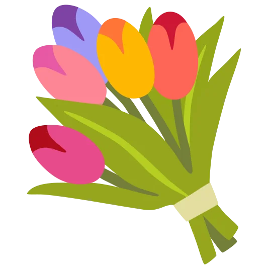 The bouquet emoji.