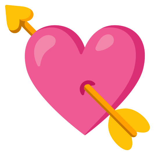 The heart with arrow emoji.