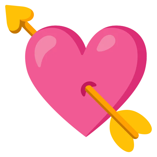 The heart with arrow emoji.