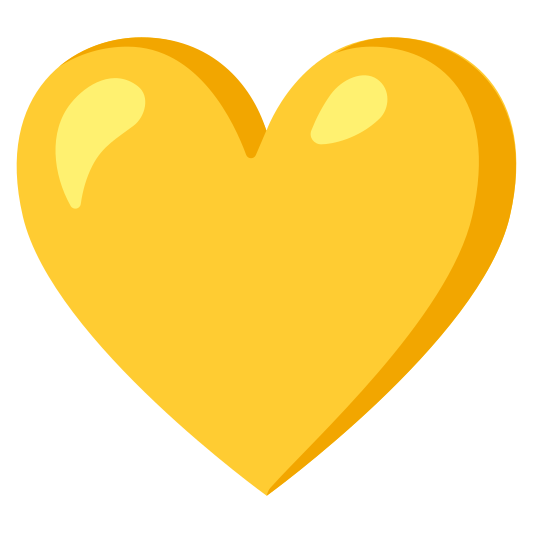 The yellow heart emoji.