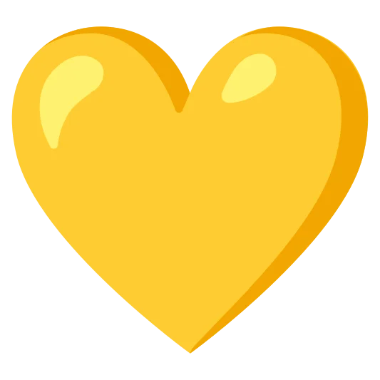 The yellow heart emoji.