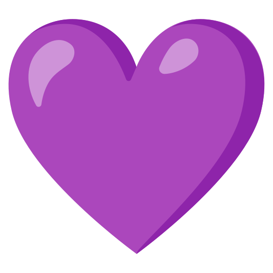 The purple heart emoji.