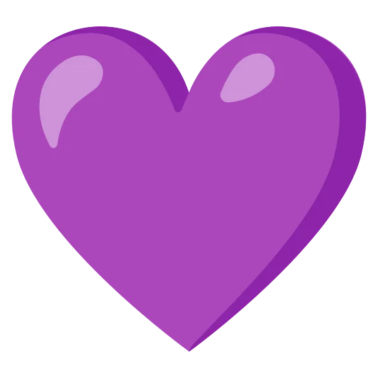 The purple heart emoji.