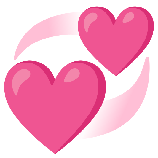 The revolving hearts emoji.