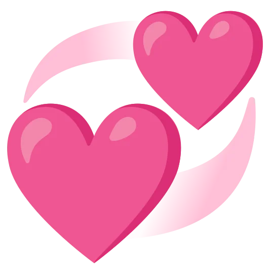 The revolving hearts emoji.