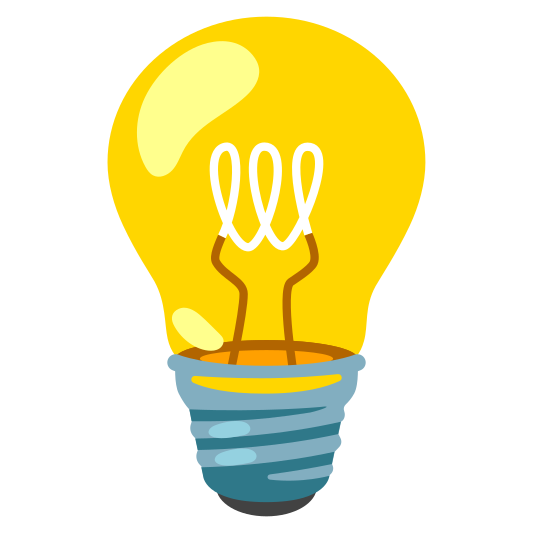The light bulb emoji.