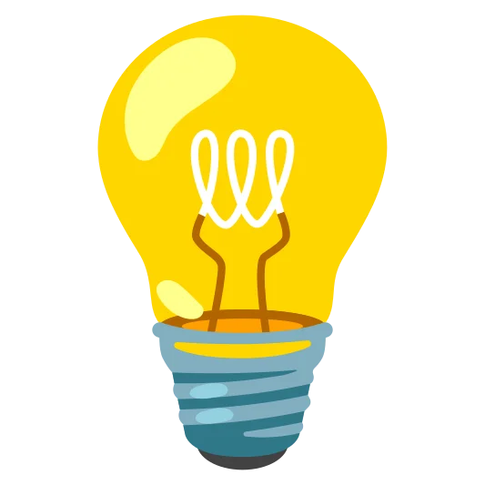 The light bulb emoji.
