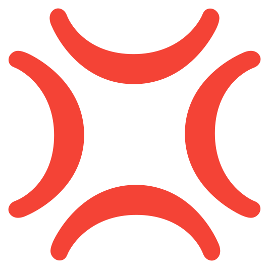 The anger symbol emoji.