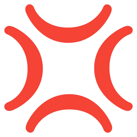 The anger symbol emoji.
