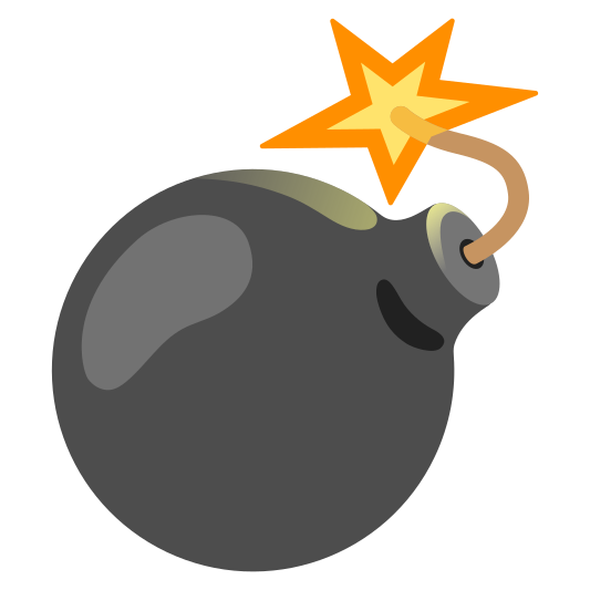 The bomb emoji.