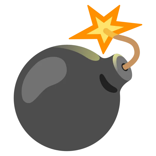The bomb emoji.