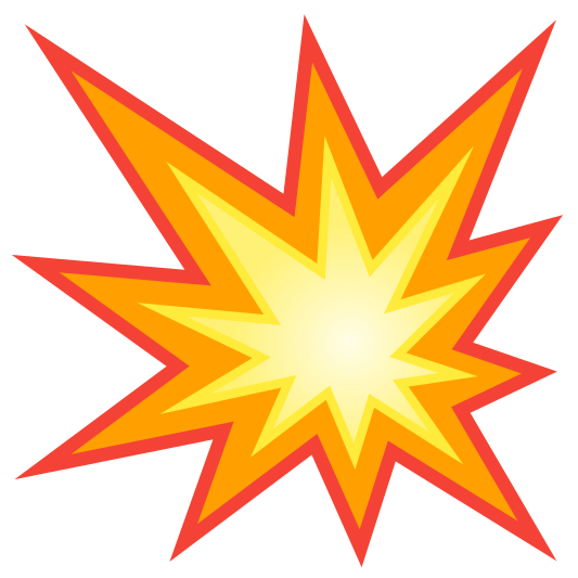 The collision emoji.