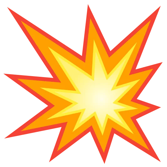 The collision emoji.