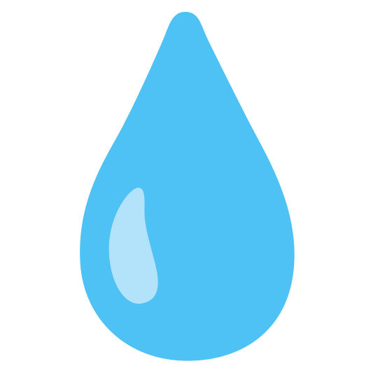 The droplet emoji.