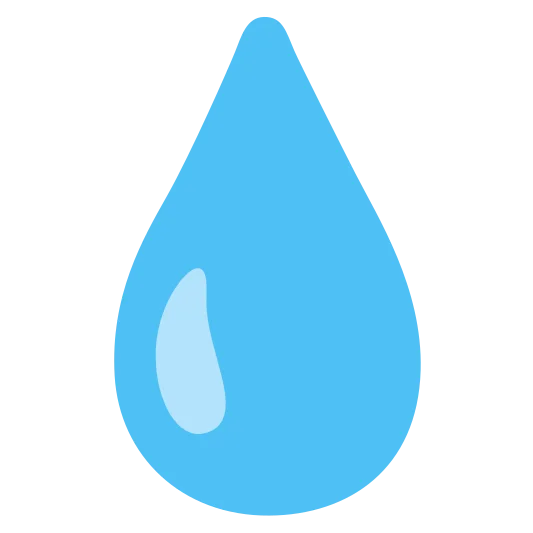 The droplet emoji.